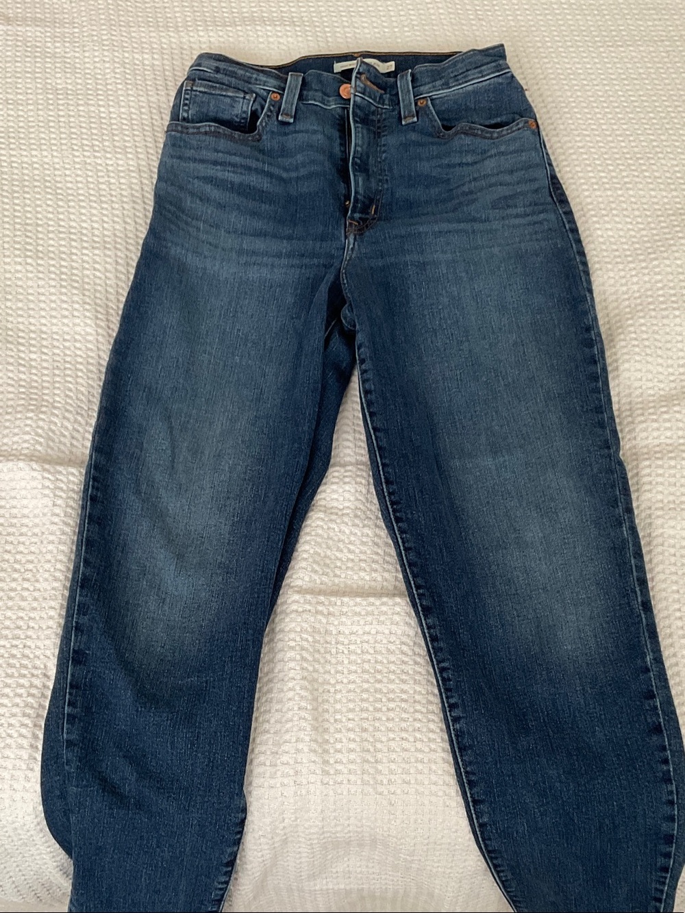 Levi's Women's High Rise Dark Blue Straight Jeans